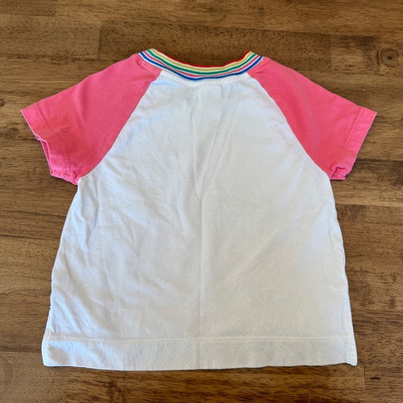 Hanna Andersson Colorblock Rainbow Girls T-Shirt 3T - Picture 3 of 4